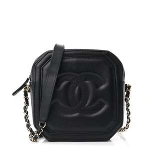 Chanel Lambskin Cc Octagon Camera Case #235901C19B